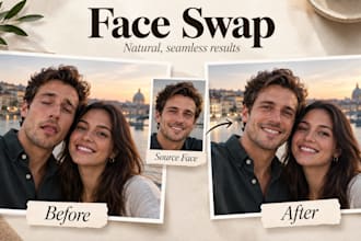 do realistic face swap add or remove person from photo