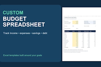 create a custom budget spreadsheet