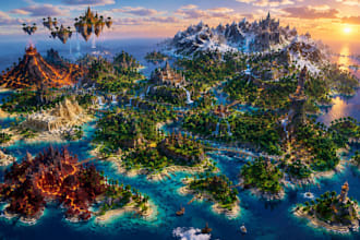 create minecraft maps, worlds, adventure maps, survival maps, pvp and terrains