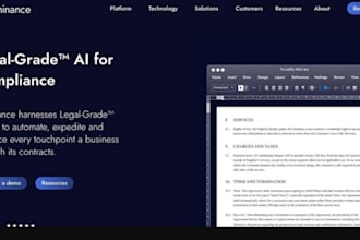 develop ai contract management app, e signature app, compliance tracker app