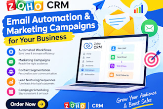 setup hubspot CRM email automation marketing campaigns for businesses