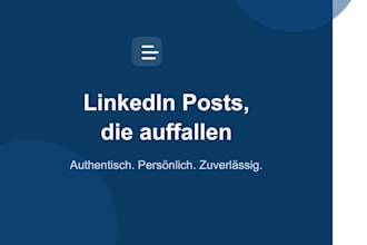 ich schreibe dir authentische linkedin posts die auffallen