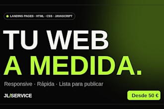 una landing page moderna y responsive con HTML, CSS y javascript