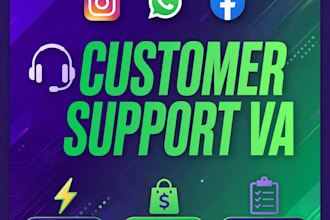 be your instagram whatsapp facebook customer support VA