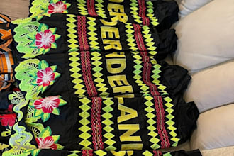 design and manufacture custom micronesian skirts and island wear