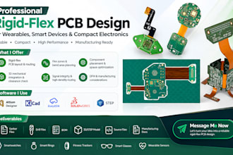 rigid flex pcb design for wearables, smart rings, watches and fitness trackers