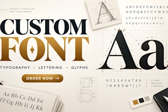 design a custom font or typeface for your brand