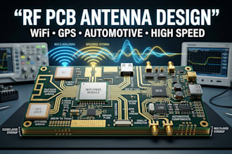 design rf pcb antennas for wifi, gps, high speed, automotive and wireless system