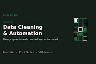 clean, organize and automate your excel spreadsheets