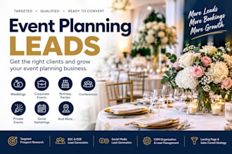 generate leads for event planning