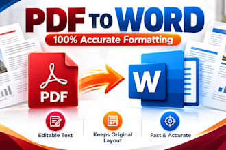 convert PDF to word with 100 accurate formatting and ocr