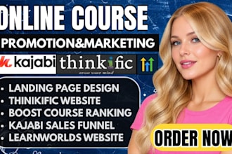 create an online course website on kajabi sale funnel setup thinkific course