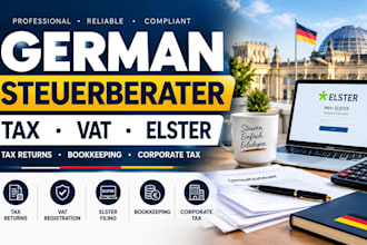 provide german tax, vat, bookkeeping and elster support