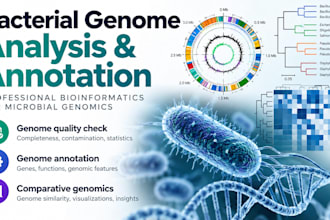 analyze bacterial and microbial genomes using bioinformatics
