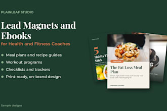 design your lead magnet PDF or ebook for fitness coaches