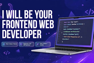 be your frontend web developer