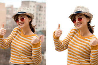 professionally remove background from image, cut out photos