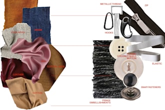 provide fabric consulting on materials, suppliers and design