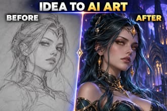 do ai image, ai image editing, fix ai art using midjourney  ai image generator