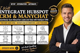 integrate hubspot CRM with manychat for seamless automation