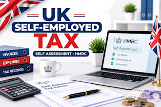 prepare UK self employed tax return, hmrc self assessment and tax calculation
