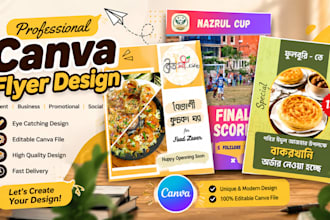 design a professional canva flyer