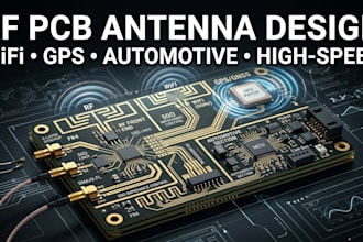 design rf, wifi, gps and automotive pcb antennas with high speed circuits