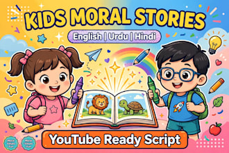 write engaging stories for kids youtube channel