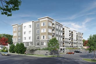 produce housing complex development, unit apartment exterior, condominium render