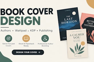 design book cover for authors, wattpad, goodreads and ebooks