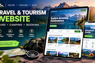 build a travel tourism camping or outdoor recreation website