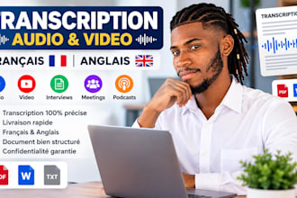 french audio and video transcription service