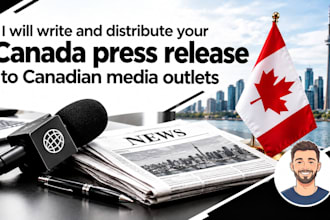 write and distribute your canada press release to canadian media outlets