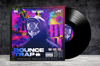 design album cover design, album cover art, music cover art