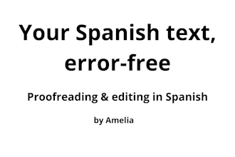 proofread and edit your spanish texts with perfect spelling and grammar