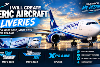 create aircraft liveries for msfs 2020 msfs 2024 and xplane