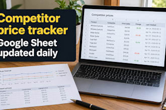 build a competitor price tracker that updates a google sheet daily