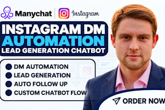 manychat instagram dm automation lead generation chatbot