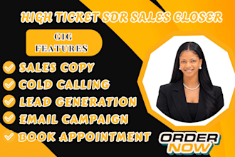 sales closer cold calling outbound sale sdr sales representative set appointment