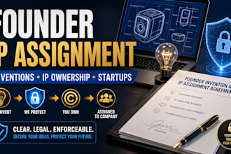 draft airtight founder invention and IP assignment agreements