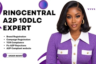 do ringcentral a2p 10dlc registration and tcr compliance