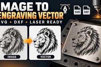 convert image to engraving vector, laser engraving svg metal engraving file dxf