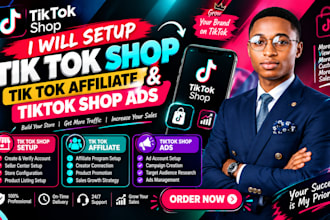 setup tik tok shop, tik tok affiliate and tiktok shop ads