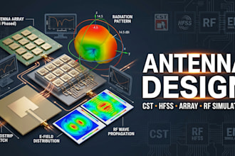 design and simulate any antenna, antenna array and rf system using cst and hfss