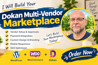 develop woocommerce multi vendor ecommerce marketplace website by dokan pro wcfm