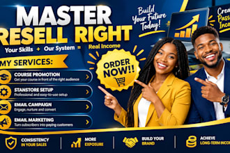 promote master resell right courses with email marketing