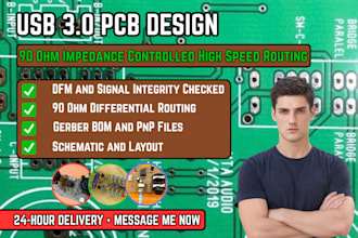 design and route your usb 30 pcb with 90 ohm impedance control