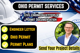 provide civil engineer letter and ohio permit services