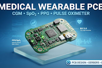 design cgm glucose monitoring spo2 ppg pulse oximeter medical wearable pcb