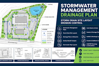 stormwater management, drainage plan, storm drain site layout, erosion control